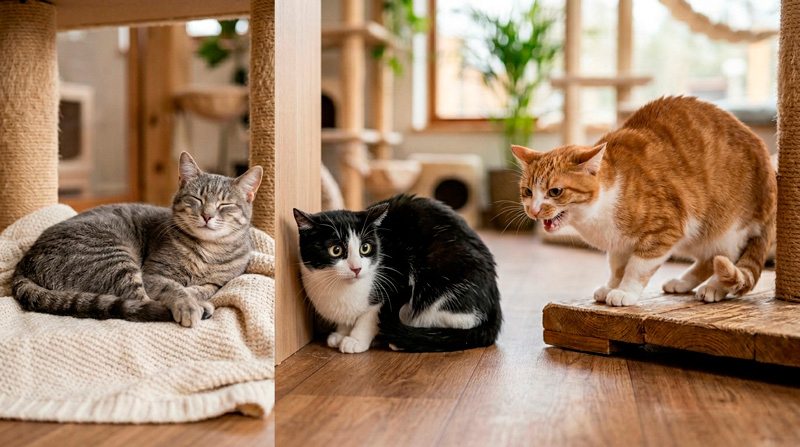 linguagem corporal dos gatos