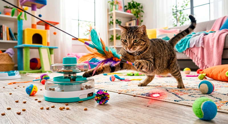 enriquecimentos. sensorial para gatos