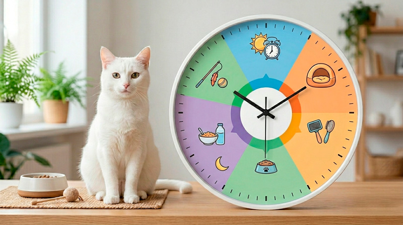 rotina diaria gatos