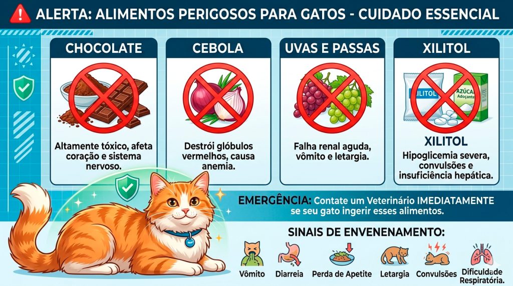 alimentos toxicos para gatos