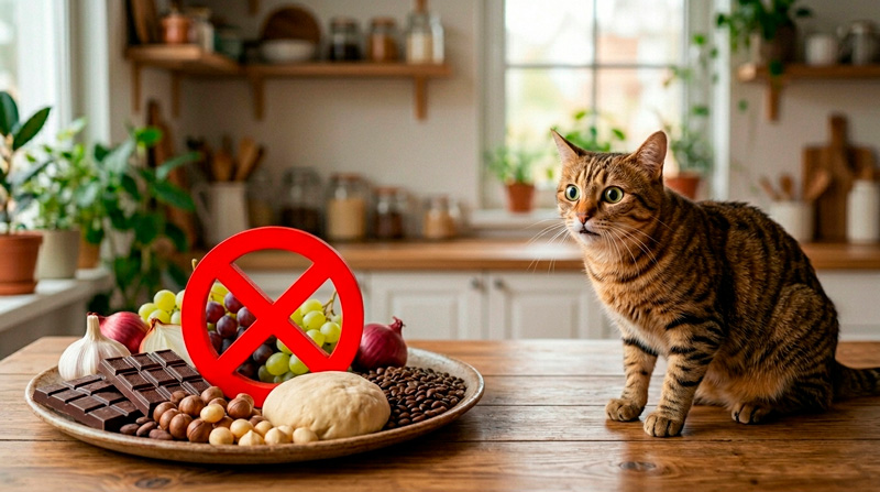 alimentos toxicos gatos