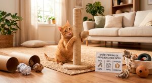 brincadeiras seguras para gatos