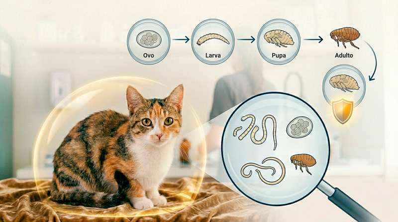 parasitas internos em gatos